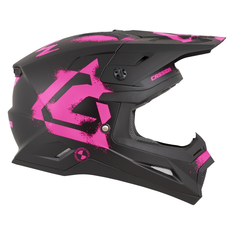 Cassida Cross Cup 2 Crew motorcrosshelm matzwart-fluoroze