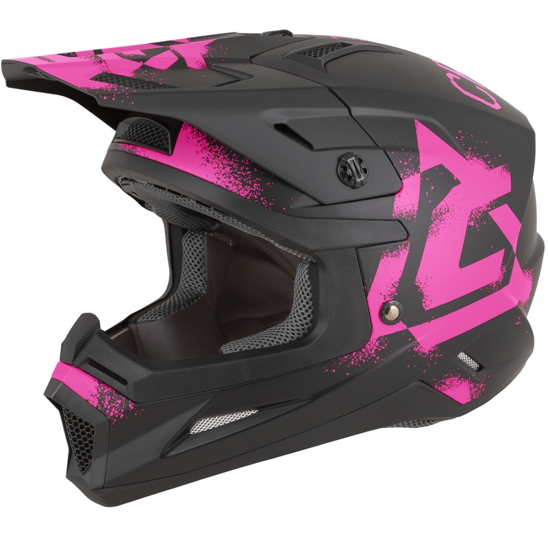 Cassida Cross Cup 2 Crew motorcrosshelm matzwart-fluoroze