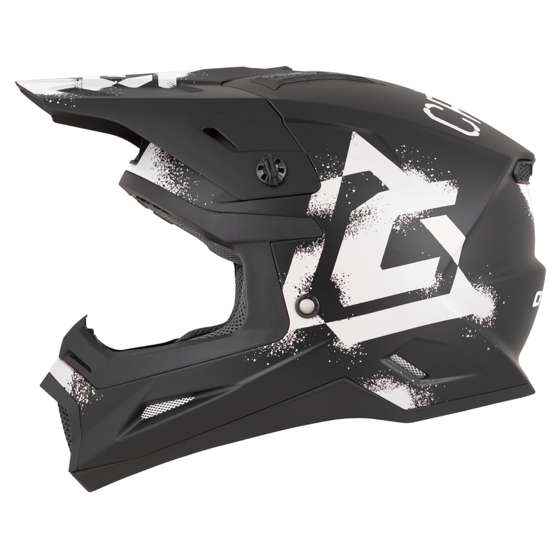 Cassida Cross Cup 2 Crew motorcrosshelm mat zwart-wit