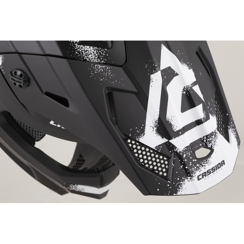 Cassida Cross Cup 2 Crew motorcrosshelm mat zwart-wit