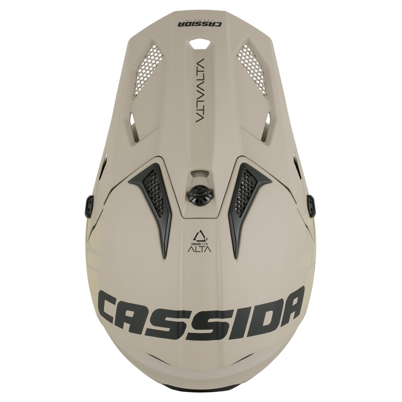 Kindermotocrosshelm Cassida Cross Cup 2 Alta Junior mat zandgrijs