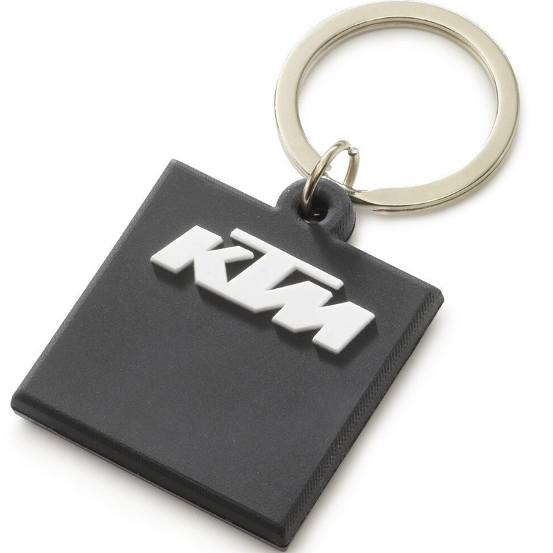KTM rubberen sleutelhanger zwart