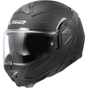 LS2 FF910 Advant II Solid Zwart Opvouwbare Motorhelm