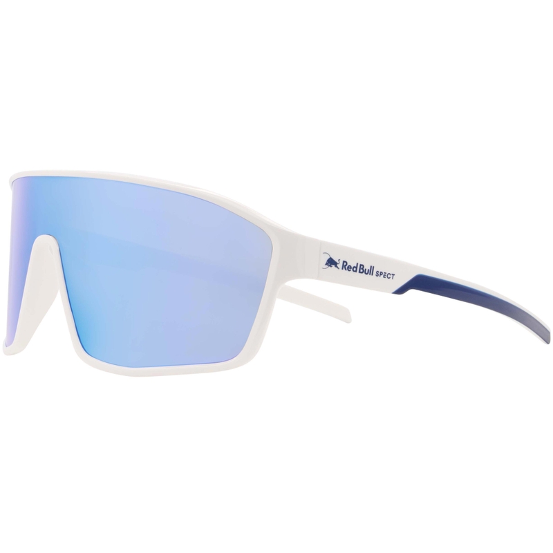 Red Bull Spect Daft zonnebril wit met blauwe glazen