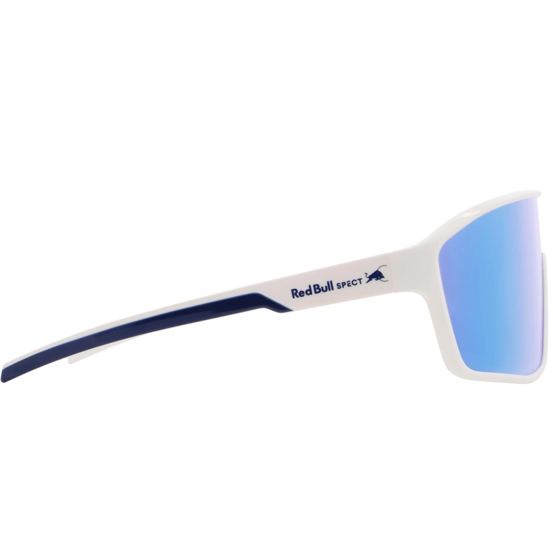 Red Bull Spect Daft zonnebril wit met blauwe glazen