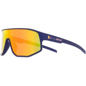 Red Bull Spect Dash zonnebril, blauw met oranje glazen.