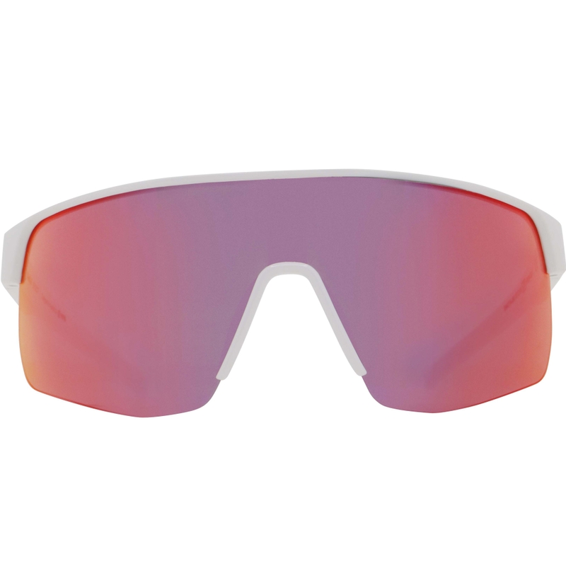 Red Bull Spect Dakota zonnebril, wit met blauw-rode glazen.