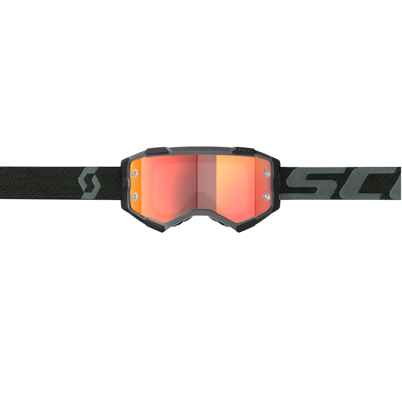 SCOTT Fury CH motorcrossbril zwart-oranje met spiegelend plexiglas
