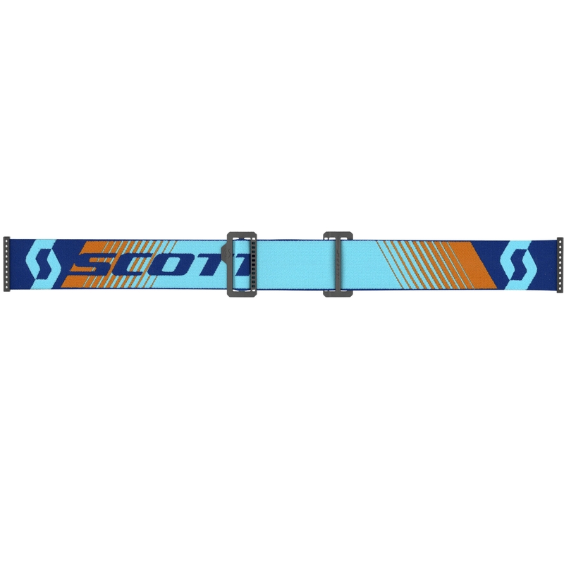 SCOTT Fury WFS motorcrossbril blauw-oranje met transparant plexiglas