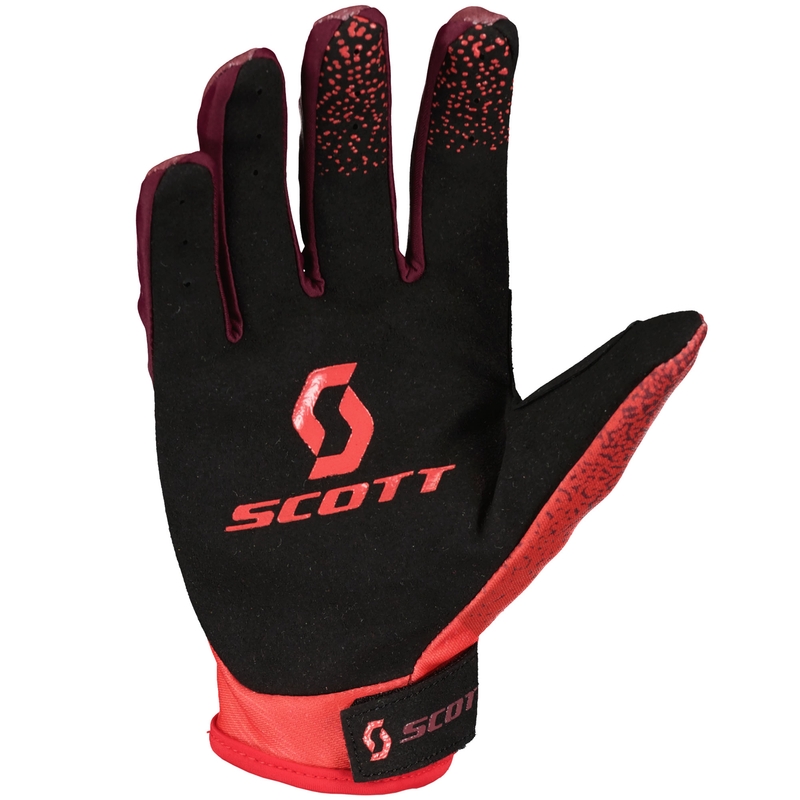 SCOTT 350 DIRT EVO motorcrosshandschoenen rood-zwart