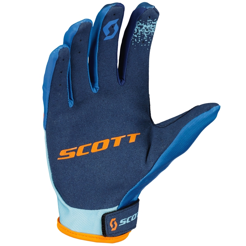 SCOTT 350 FURY EVO kindermotocrosshandschoenen blauw-oranje