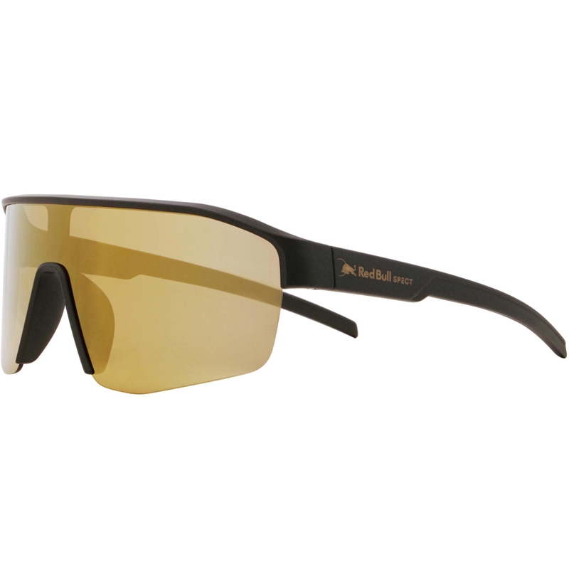 Red Bull Spect Dundee zonnebril, groen met gouden lenzen.