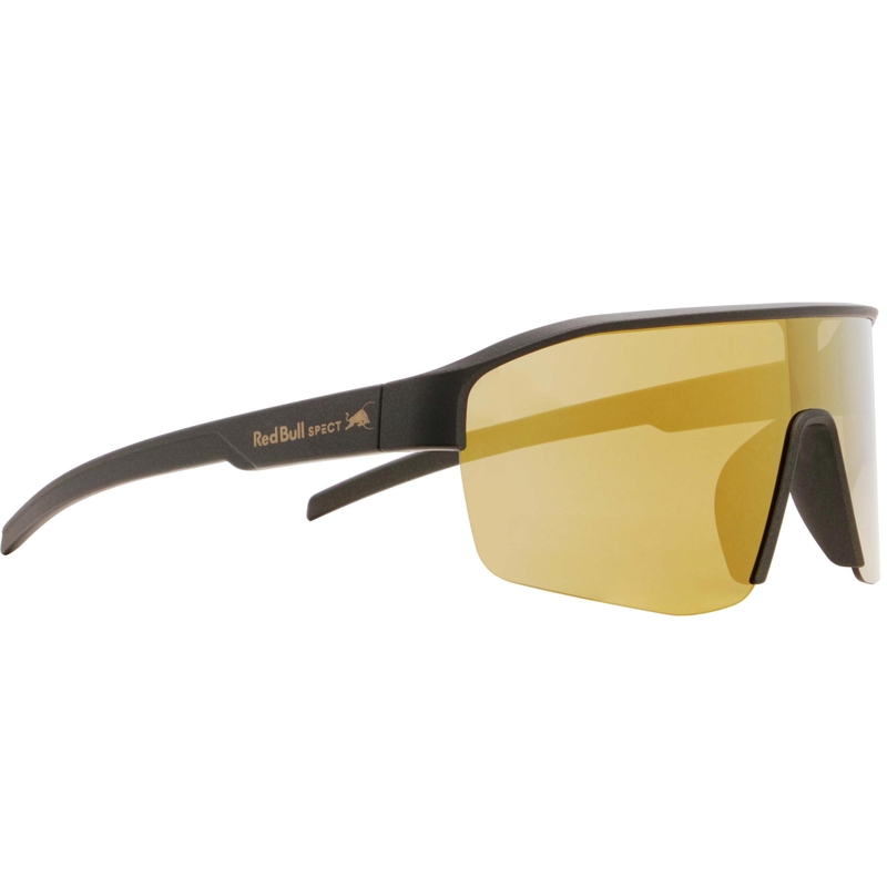 Red Bull Spect Dundee zonnebril, groen met gouden lenzen.