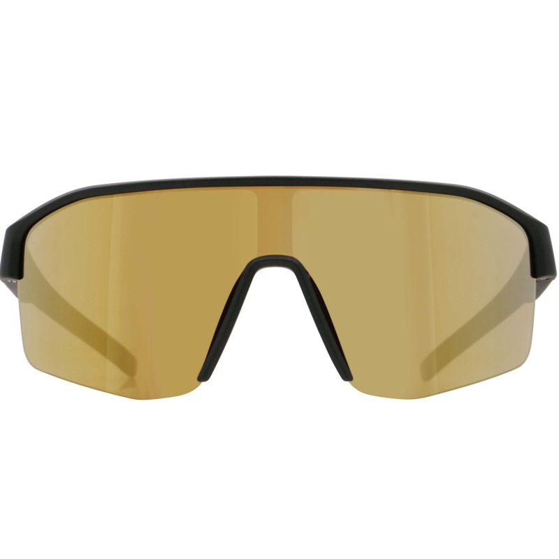 Red Bull Spect Dundee zonnebril, groen met gouden lenzen.
