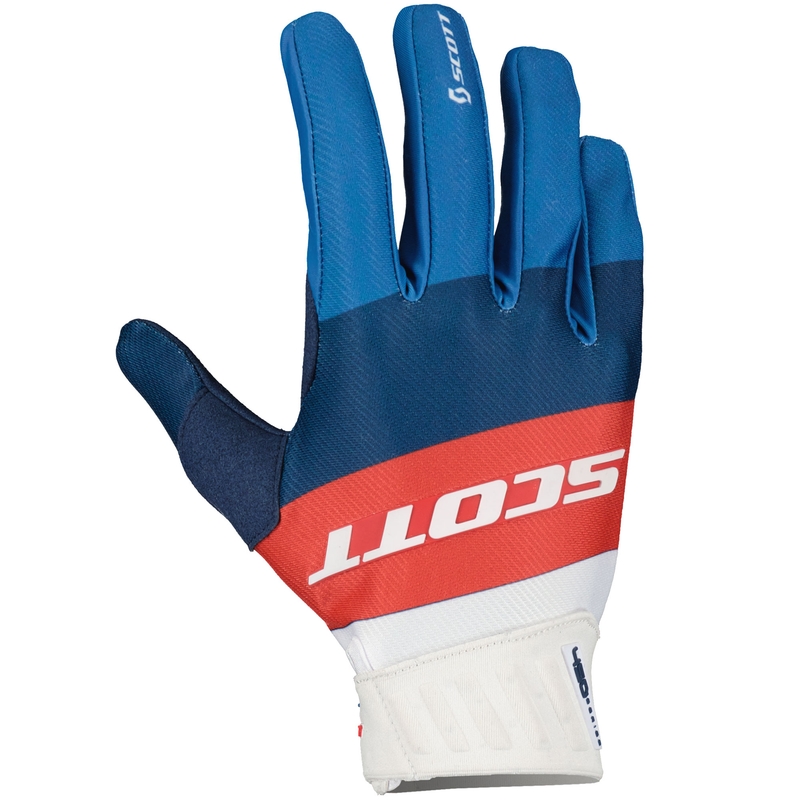 Motocrosshandschoenen SCOTT 450 ANGLED blauw-rood