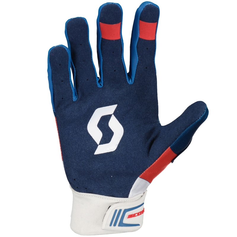 Motocrosshandschoenen SCOTT 450 ANGLED blauw-rood