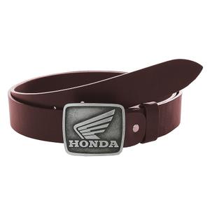 Leren moto riem met Honda bruine gesp