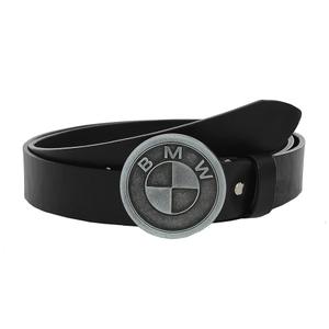 Leren moto riem met BMW gesp