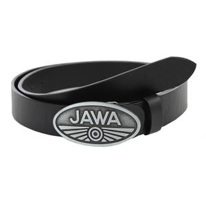 Kožený moto opasek se sponou Jawa černý