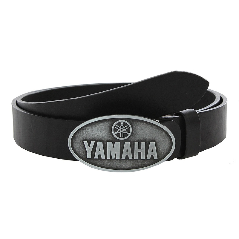 Leren moto riem met Yamaha gesp