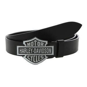 Leren moto riem met Harley-Davidson gesp