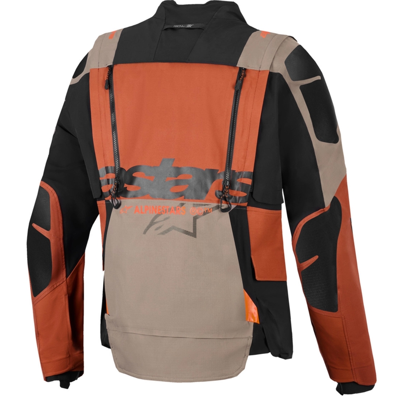 Alpinestars Halo PRO Drystar XF motorjas lichtbruin-donkeroranje-zwart