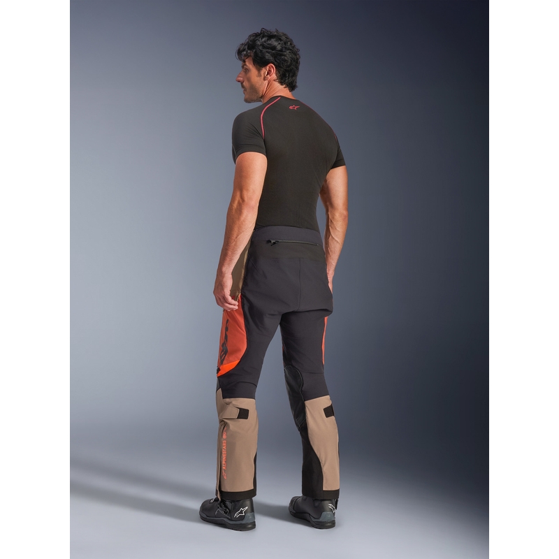 Alpinestars Halo PRO Drystar XF motorbroek lichtbruin-donkeroranje-zwart