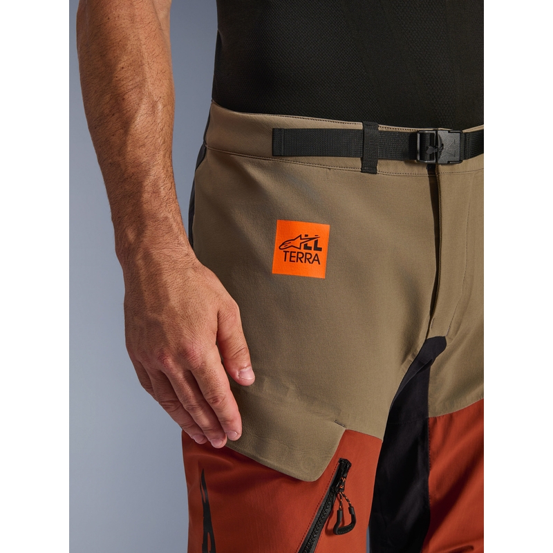 Alpinestars Halo PRO Drystar XF motorbroek lichtbruin-donkeroranje-zwart