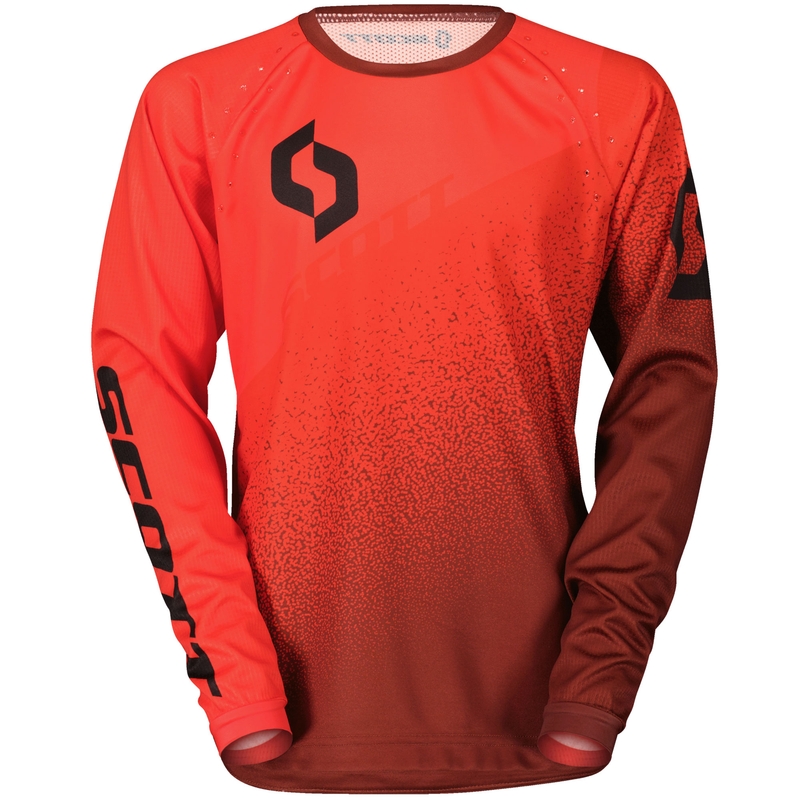 SCOTT 350 DIRT EVO motorcrossshirt rood-zwart