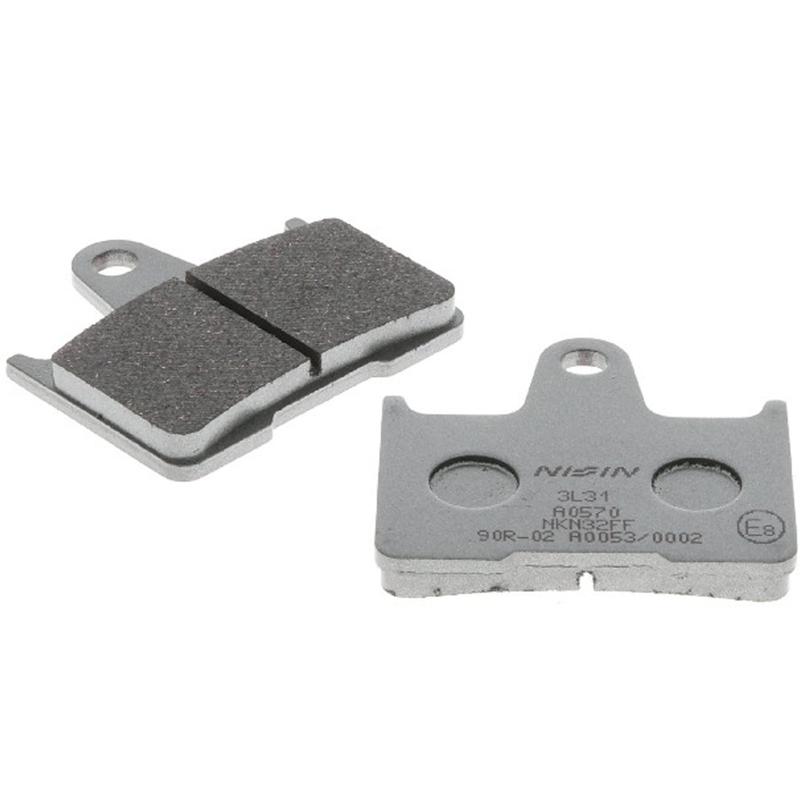 Remblokken NISSIN semi-metallische samenstelling 40x53,5x8,7 mm 2 stuks