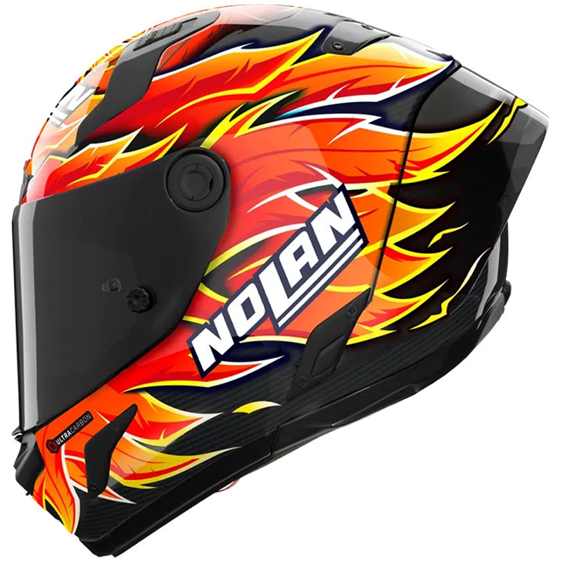 Integraal motorhelm Nolan X-804 RS Ultra Carbon Replica Iannone 368 zwart-rood-oranje-geel
