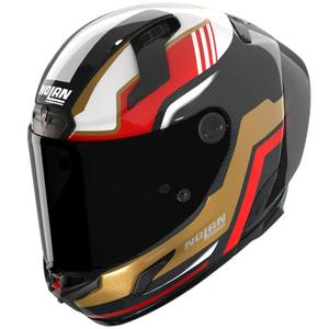 Integraal motorhelm Nolan X-804 RS Ultra Carbon Piega glanzend zwart-goud-rood-groen