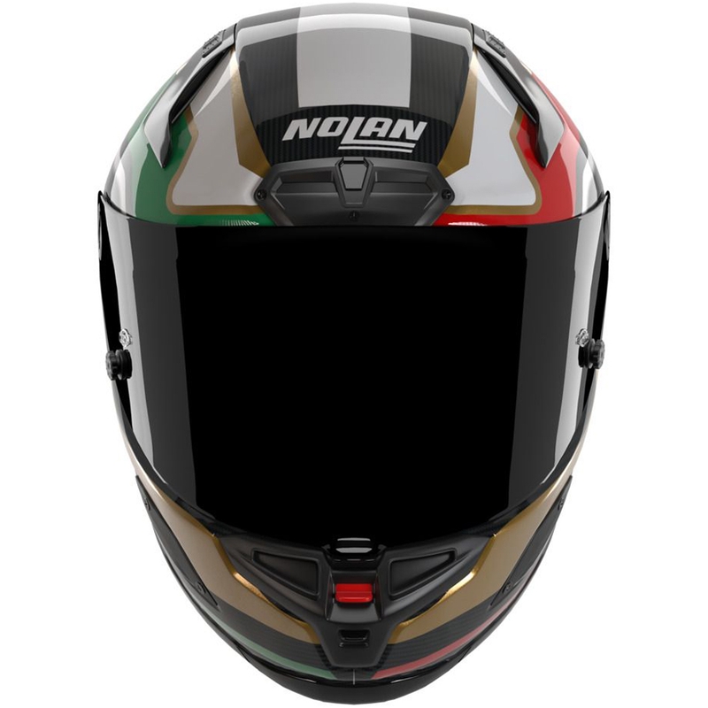 Integraal motorhelm Nolan X-804 RS Ultra Carbon Piega glanzend zwart-goud-rood-groen