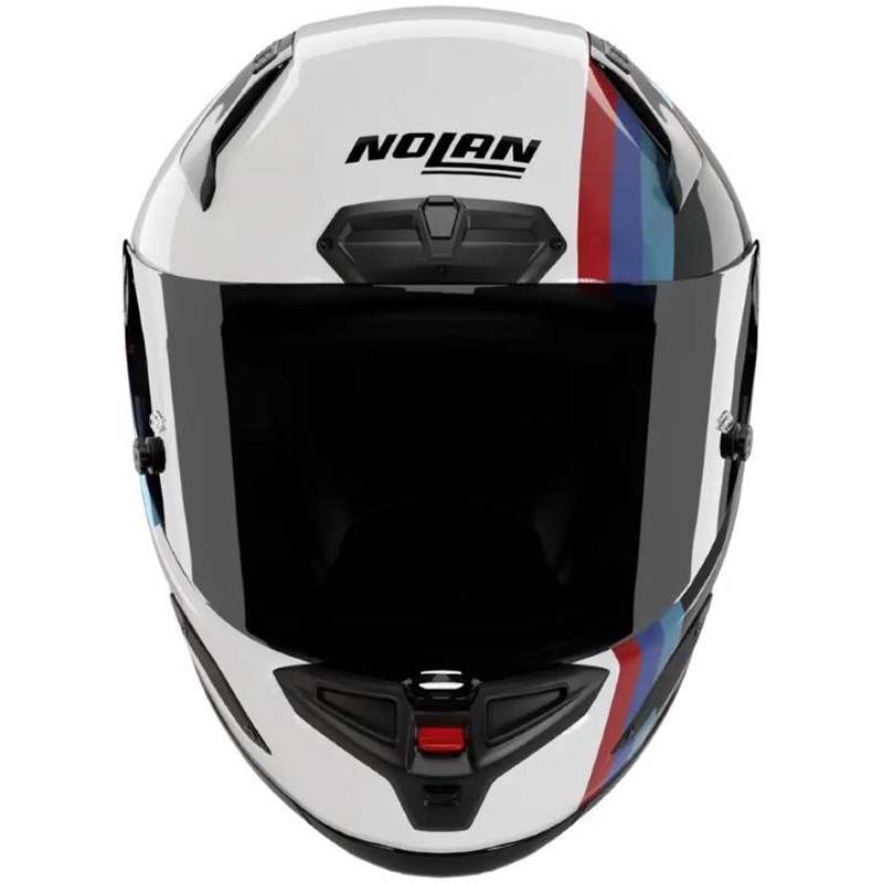 Integraal motorhelm Nolan X-804 RS Ultra Carbon Gemini 365 glanzend grijs-wit-blauw-rood