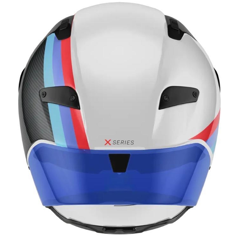 Integraal motorhelm Nolan X-804 RS Ultra Carbon Gemini 365 glanzend grijs-wit-blauw-rood