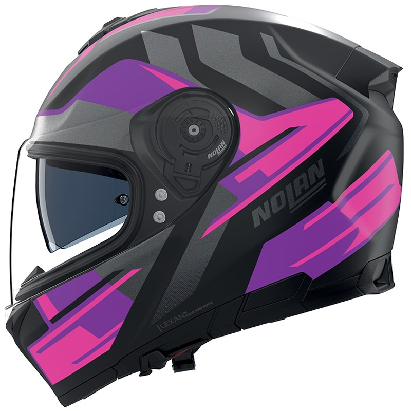 Integraal motorhelm Nolan N80-8 Trittico 358 matzwart-roze-antraciet