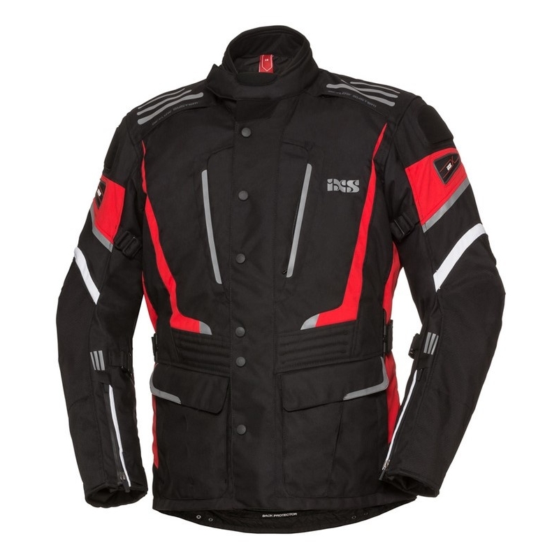 Bunda na motorku iXS Powells černo-červená