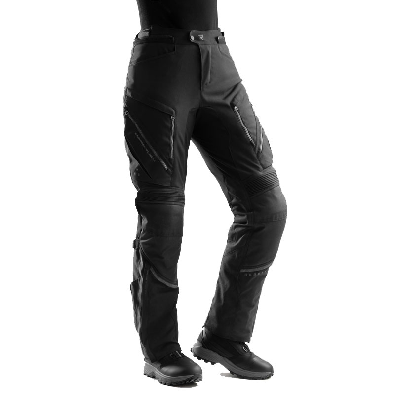 Dames motorbroek met verlengde pijpen Rebelhorn Hardy 3.0 zwart
