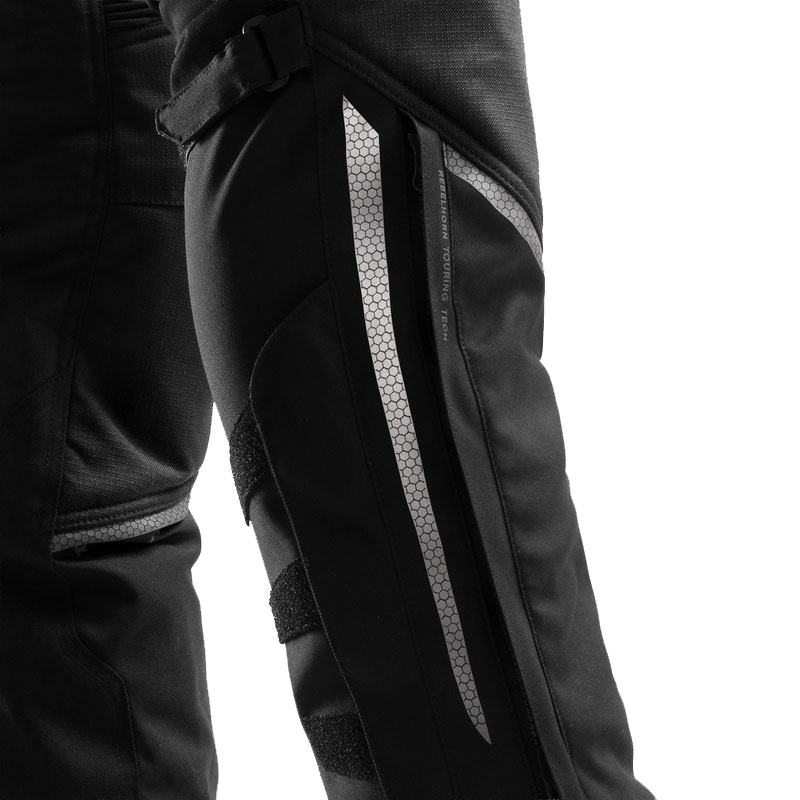 Dames motorbroek met verlengde pijpen Rebelhorn Hardy 3.0 zwart