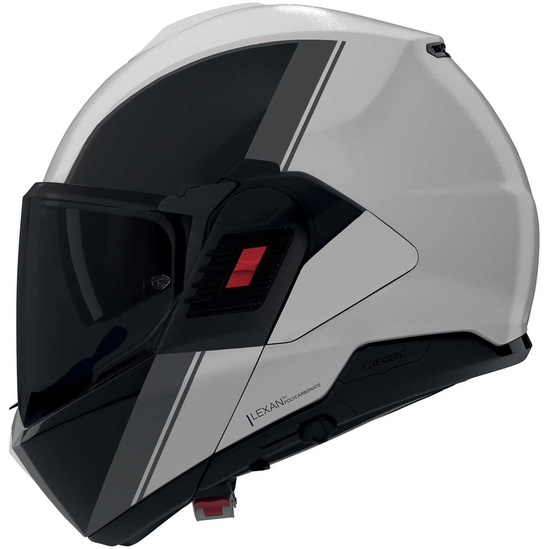 Opklapbare motorhelm Nolan N120-1 Verniciatura Speciale 356 glanzend parelmoerzwartgrijs