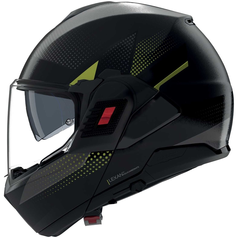 Opklapbare motorhelm Nolan N120-1 Ciclone matgrijs-zwart-groen