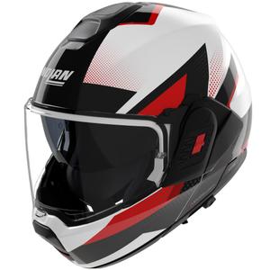 Opklapbare motorhelm Nolan N120-1 Ciclone 363 wit-zwart-rood