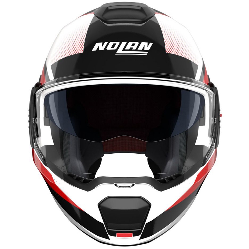 Opklapbare motorhelm Nolan N120-1 Ciclone 363 wit-zwart-rood