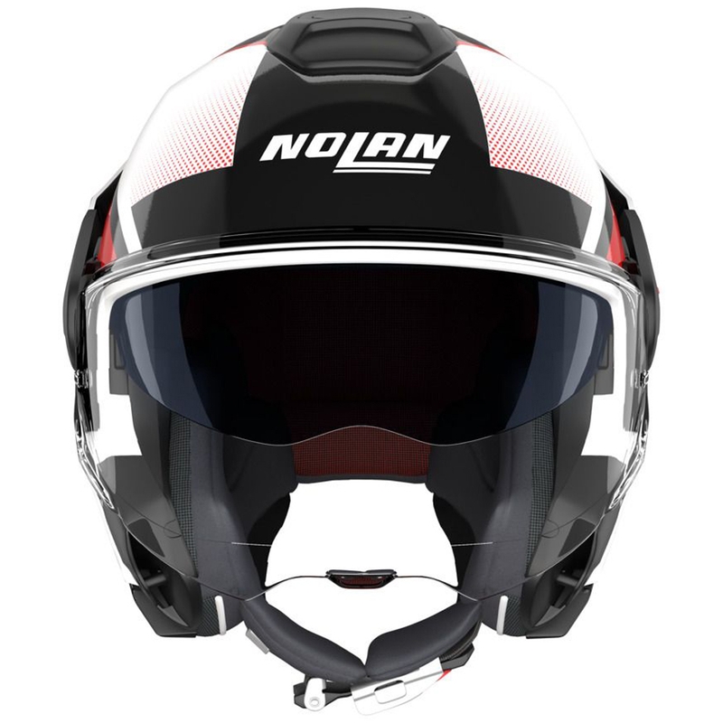 Opklapbare motorhelm Nolan N120-1 Ciclone 363 wit-zwart-rood