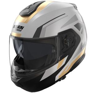Opklapbare motorhelm Nolan N100-6 Cinetico N-COM 360 matgrijs-zwart-antraciet-goud