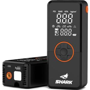 Accucompressor met powerbank SHARK BP-150 zwart