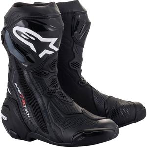 Alpinestars Supertech R Geventileerde Zwarte Motorfietslaarzen