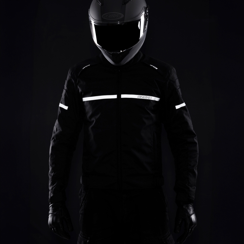 Ozone Rider motorjas zwart