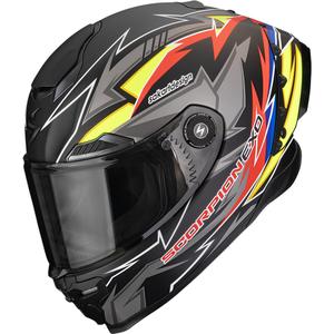 Scorpion EXO-RACE Air Move On FIM2 integraal motorhelm matzwart-rood-geel