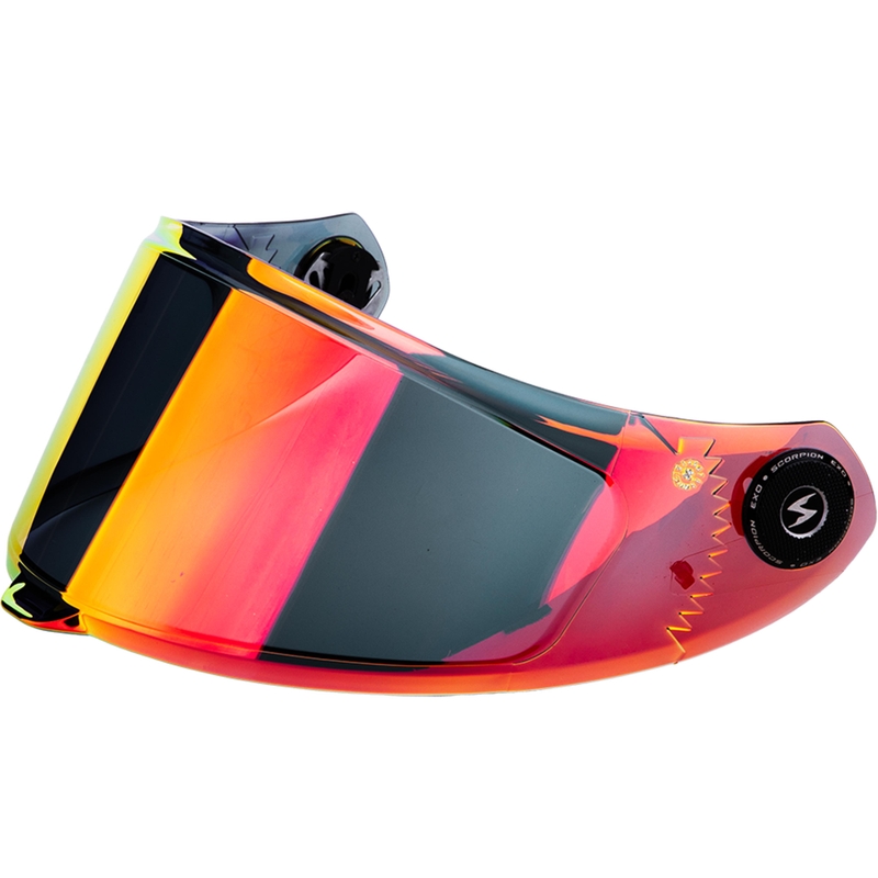 Scorpion KDS-F-04 vizier voor EXO-RACE Air helmen, spiegelrood